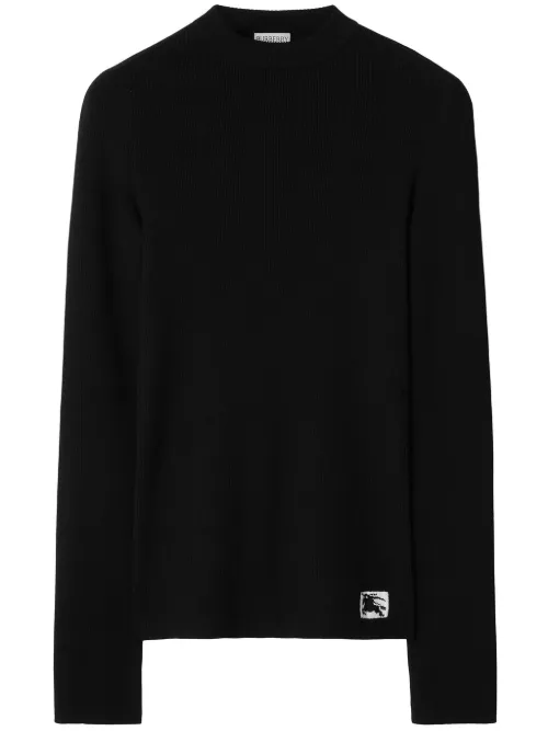 Pull nervuré en laine à logo EKD - Burberry - Modalova