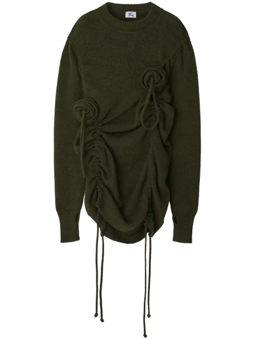Pull en laine à appliques fleurs - Burberry - Modalova