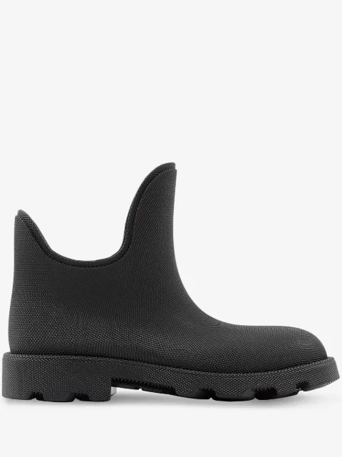 Burberry botas con puntera redonda y acabado texturizado 