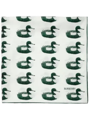 Burberry animal best sale print silk scarf