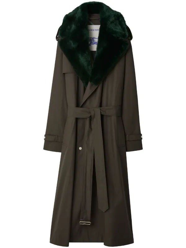 【70％OFF】 Burberry JP FARFETCH | グリーン | トレンチコート ケニントン ジャケット・アウター