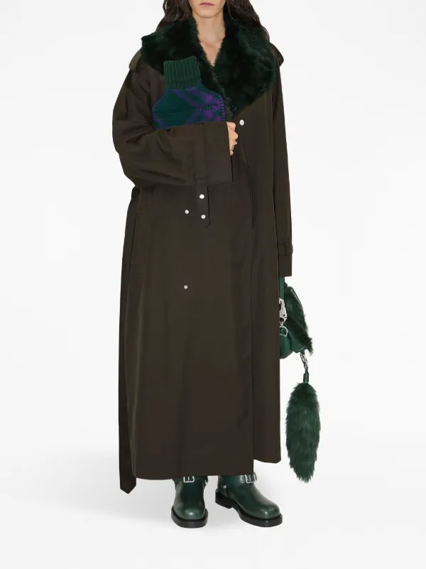 Burberry ケニントン トレンチコート | グリーン | FARFETCH JP