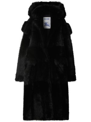 Burberry faux cheap fur coat