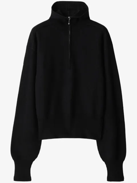 Burberry half-zip wool jumper