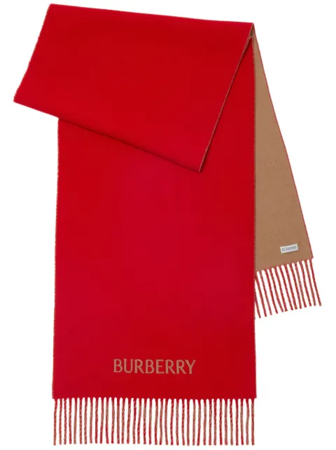 Burberry Equestrian Knight cashmere scarf 