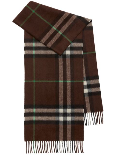 Burberry Vintage Check fringed-detailing scarf Men