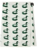 Burberry duck-print buckle-fastening kilt - White