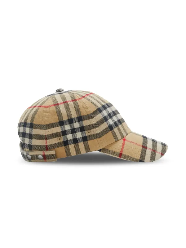 Burberry nova-check Cotton Baseball Cap - Farfetch