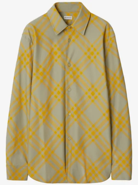 Burberry check-plaid cotton shirt 