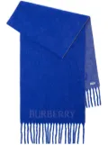 Burberry Equestrian Knight felted scarf - Blue