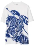 Burberry Equestrian Knight-motif cotton T-shirt - White