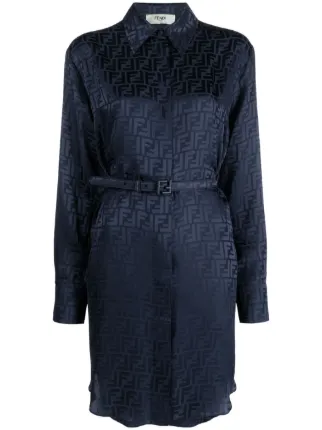 関税込★VIP価格【FENDI】モノグラム シルク ドレス レア商品】FENDI シルクドレス