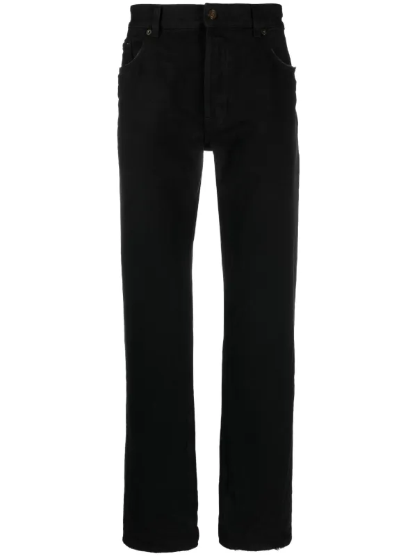 Saint Laurent straight-leg Cotton Jeans - Farfetch