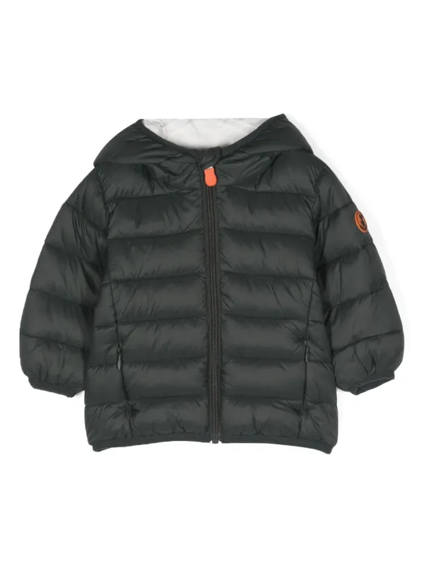 Save the duck quilted zip front hooded jacket Clearance