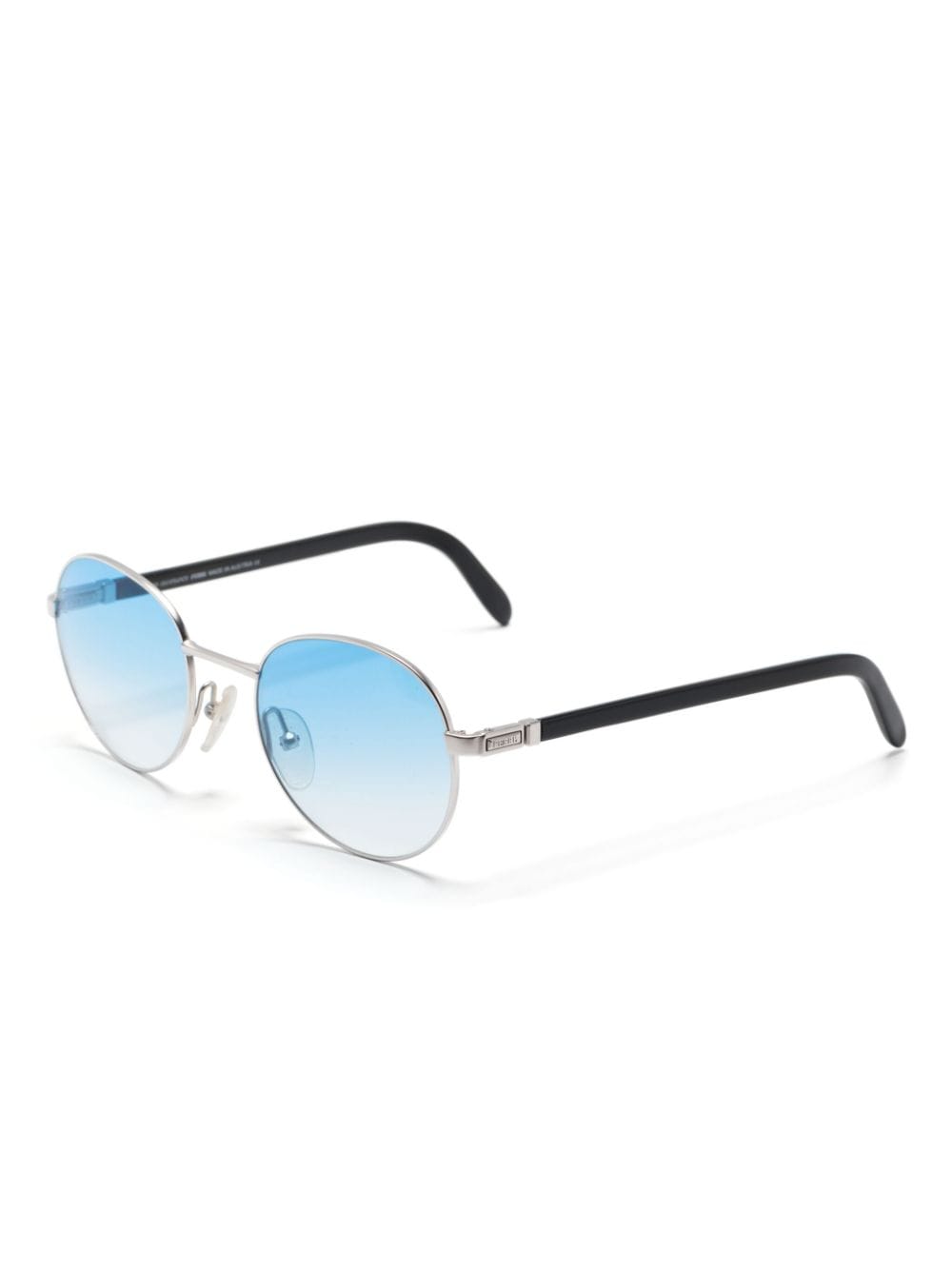 Pre-owned Gianfranco Ferre Round Gradient Sunglasses In Black