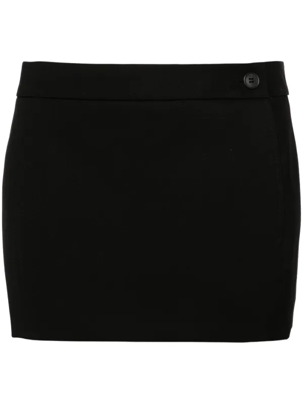 ワンピース Wool low waist mini skirt black WARDROBE.NYC low-rise Wool Miniskirt | Black | FARFETCH