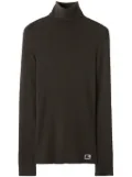 Burberry Equestrian Knight wool-blend roll-neck jumper - Green
