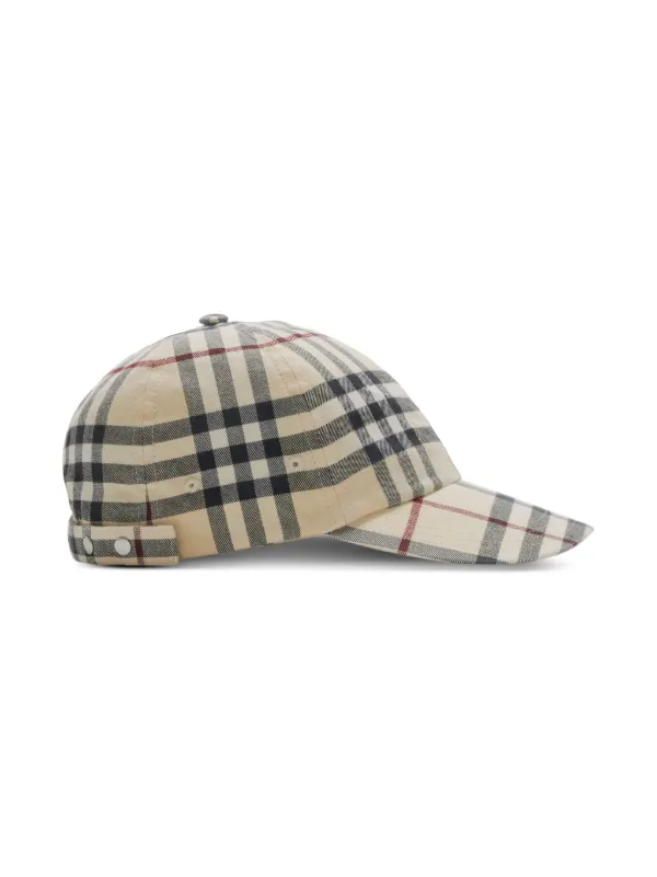 Burberry plaid-check Cotton Cap - Farfetch