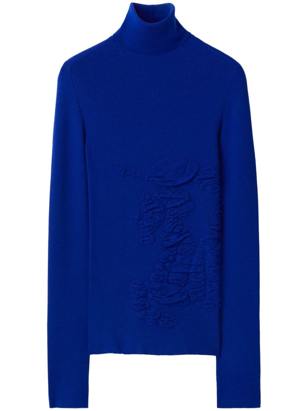 Burberry Ekd Cashmere-blend Jumper In Blue