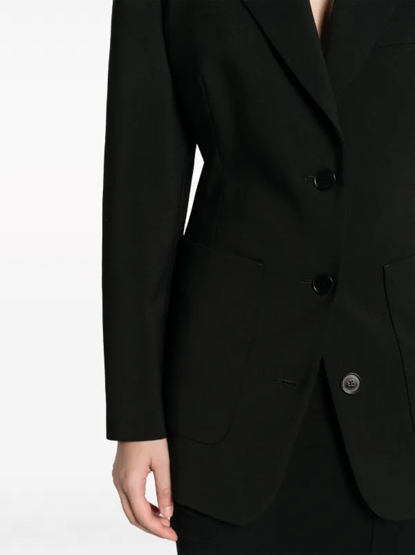 Lanvin single-breasted Blazer | Black | FARFETCH CA