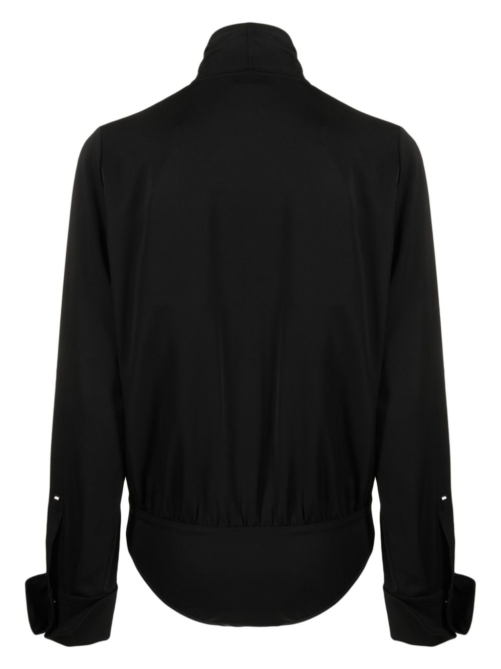 Shop Sportmax Bow-detail Body Blouse In Black