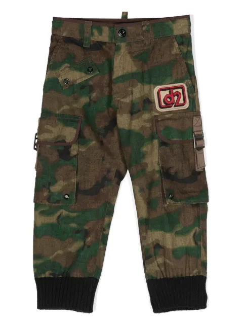 DSQUARED2 KIDS pants con estampado militar