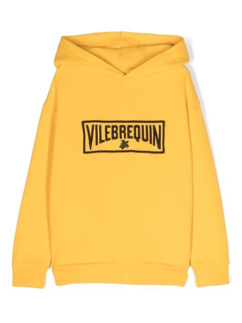 Vilebrequin Kids logo-embroidered organic-cotton hoodie