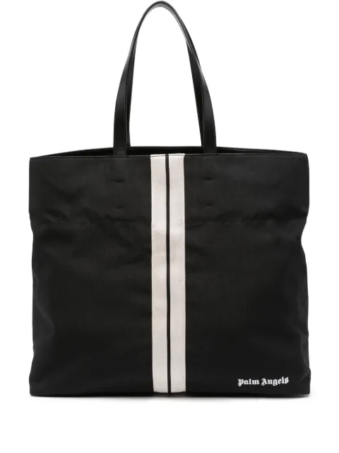 Palm Angels Track logo-print cotton tote bag
