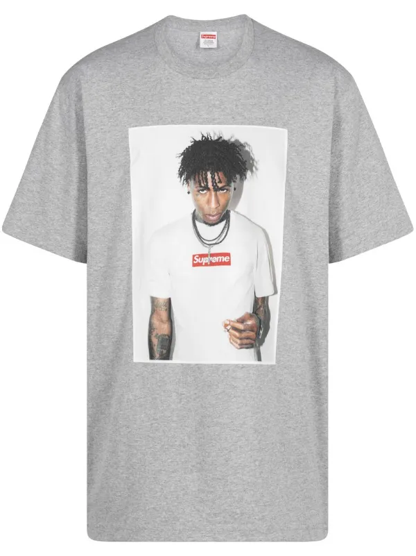 Supreme NBA Youngboy FW23 Heather Grey T-shirt - Farfetch