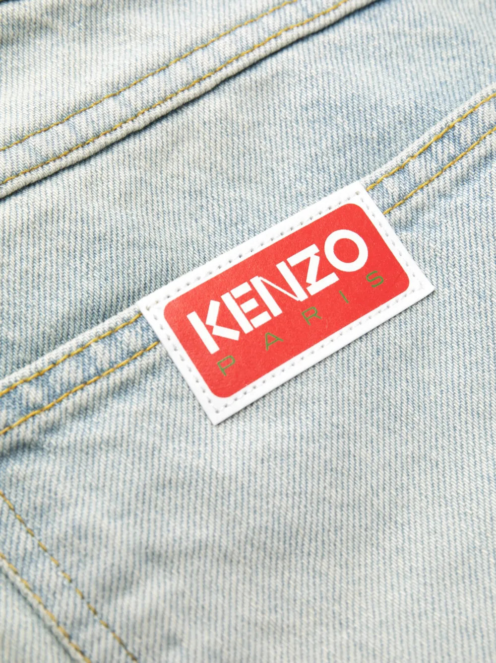 logo-patch slim-fit jeans