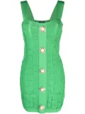 Balmain open-knit minidress - Green