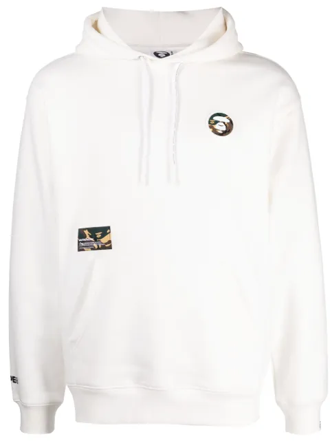 AAPE BY *A BATHING APE® logo-patch jersey hoodie