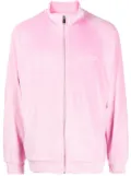 TEAM WANG design brushed-effect zip-up jacket - Pink