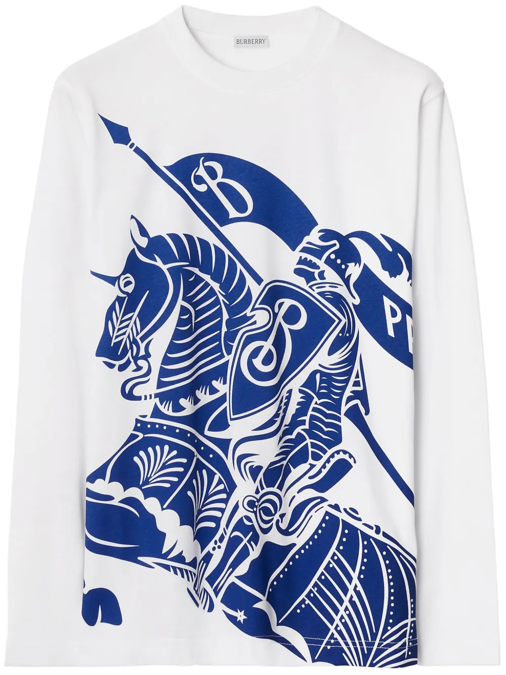 Burberry Monogram-print Sweatshirt In Blue