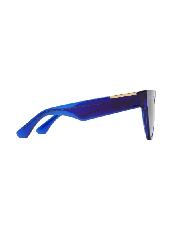 Burberry Eyewear round frame Tinted Sunglasses Blue FARFETCH IE