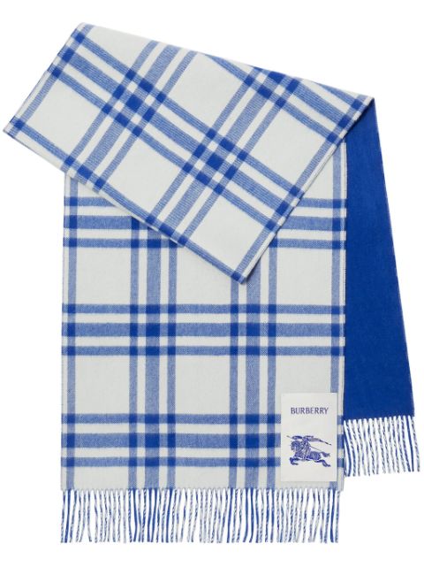 Burberry EKD plaid cashmere scarf Women