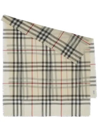 Burberry Vintage check Wool Scarf Farfetch