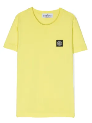 Mens white stone island t sales shirt