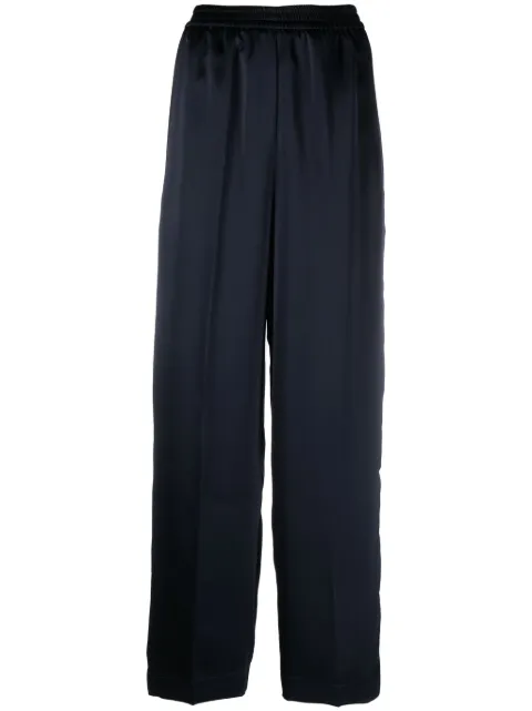 Roberto Collina straight-leg satin trousers