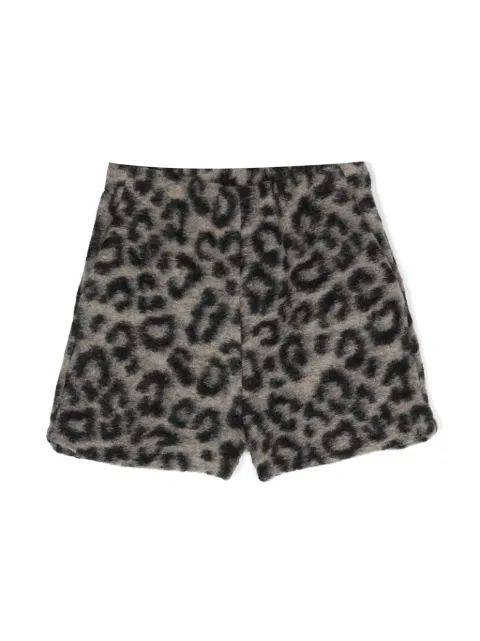 Douuod Kids leopard-print elasticated shorts