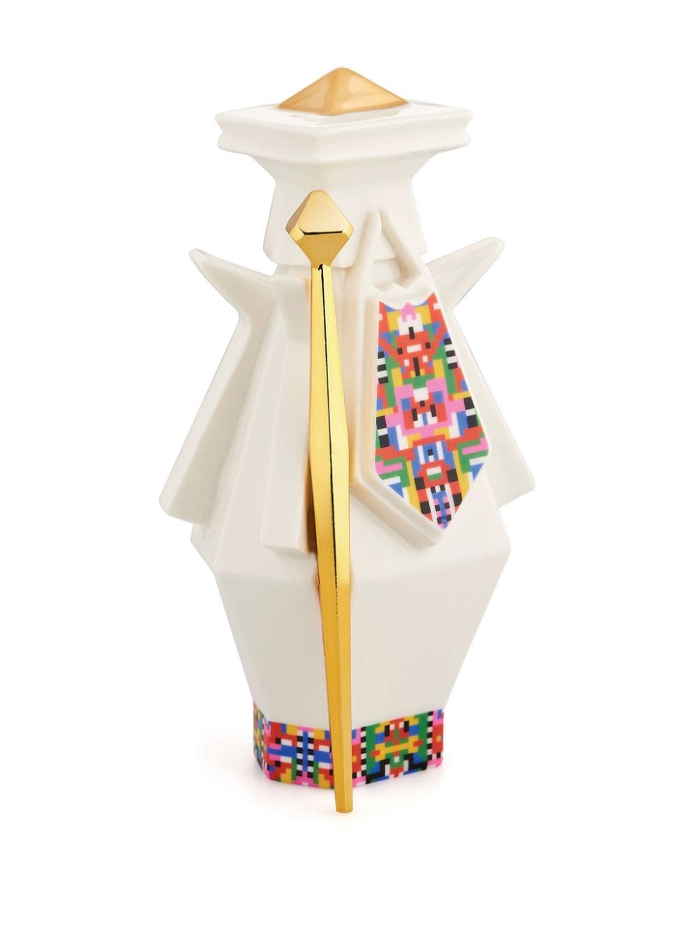 Shop Alessi Holyhedrics Joseph Porcelain Ornament In White