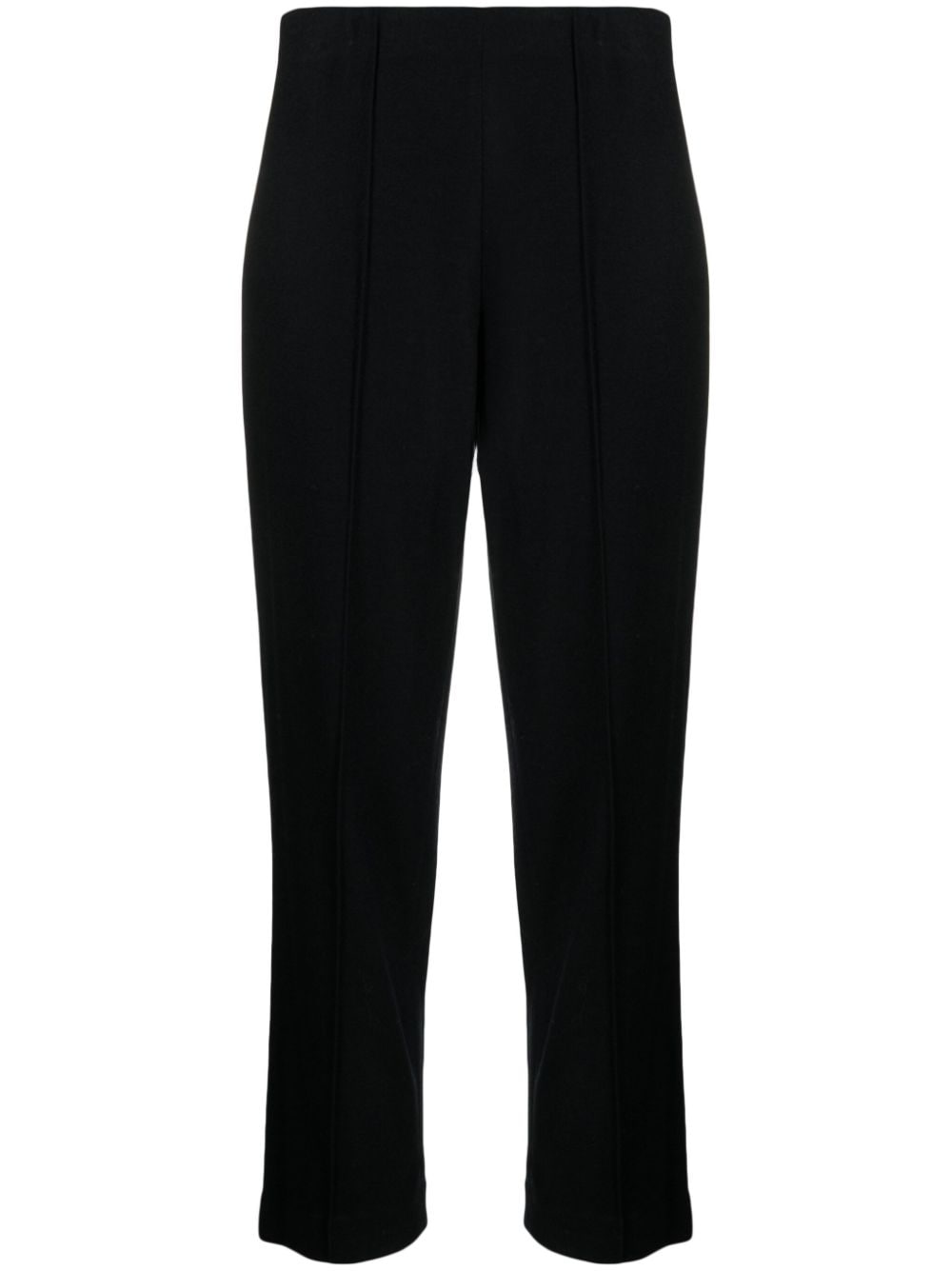 wool-blend cropped trousers