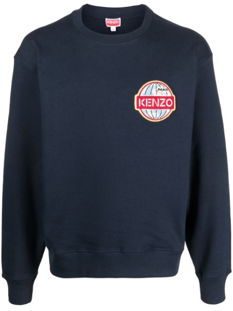 Kenzo logo-patch jersey sweatshirt Men