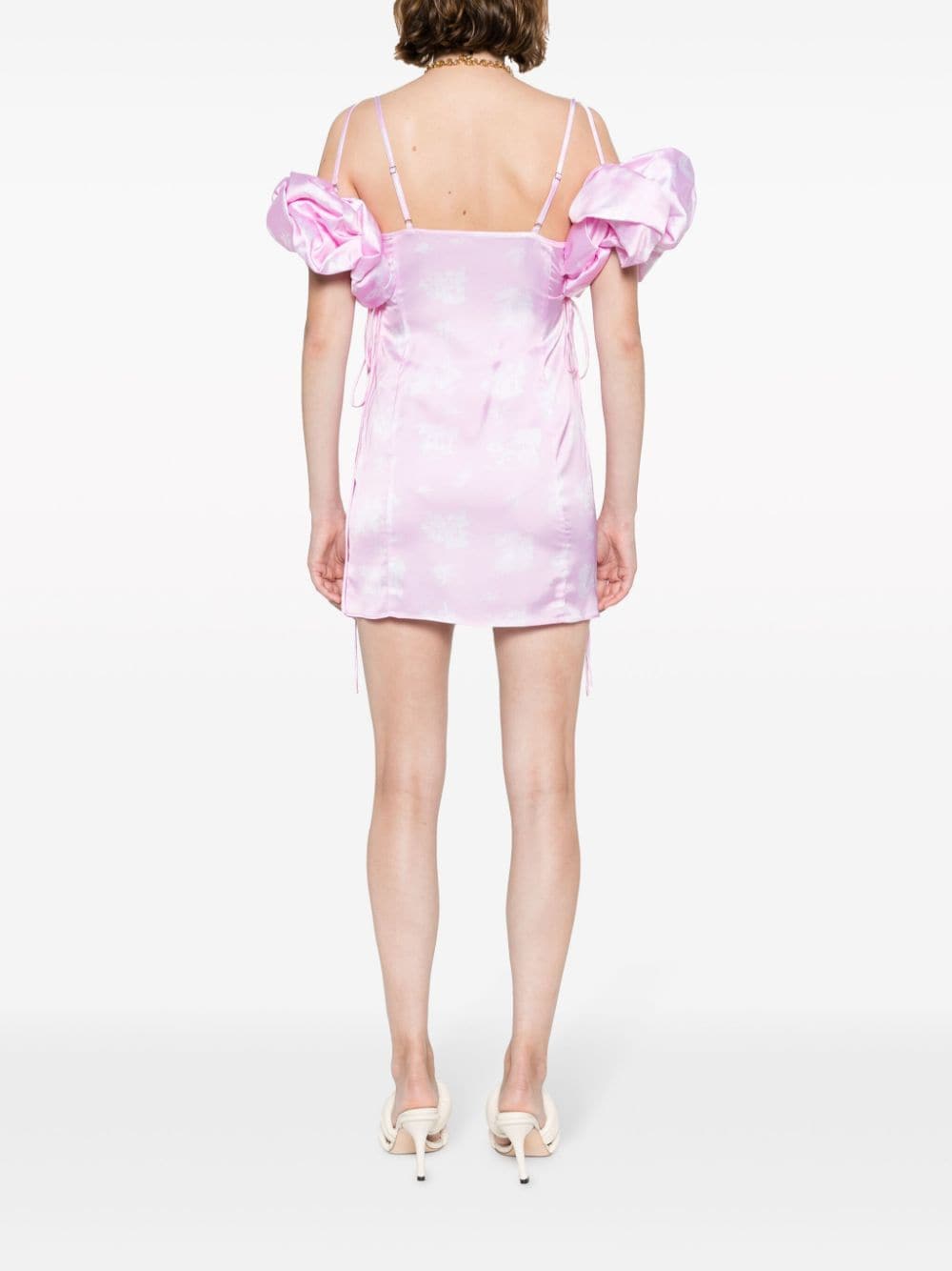 Jacquemus Mini-jurk met pofmouwen Roze