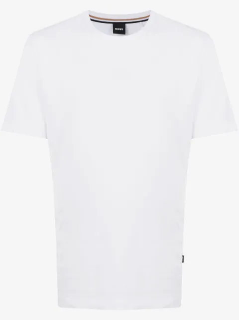 BOSS cotton-jersey T-shirt with logo detail