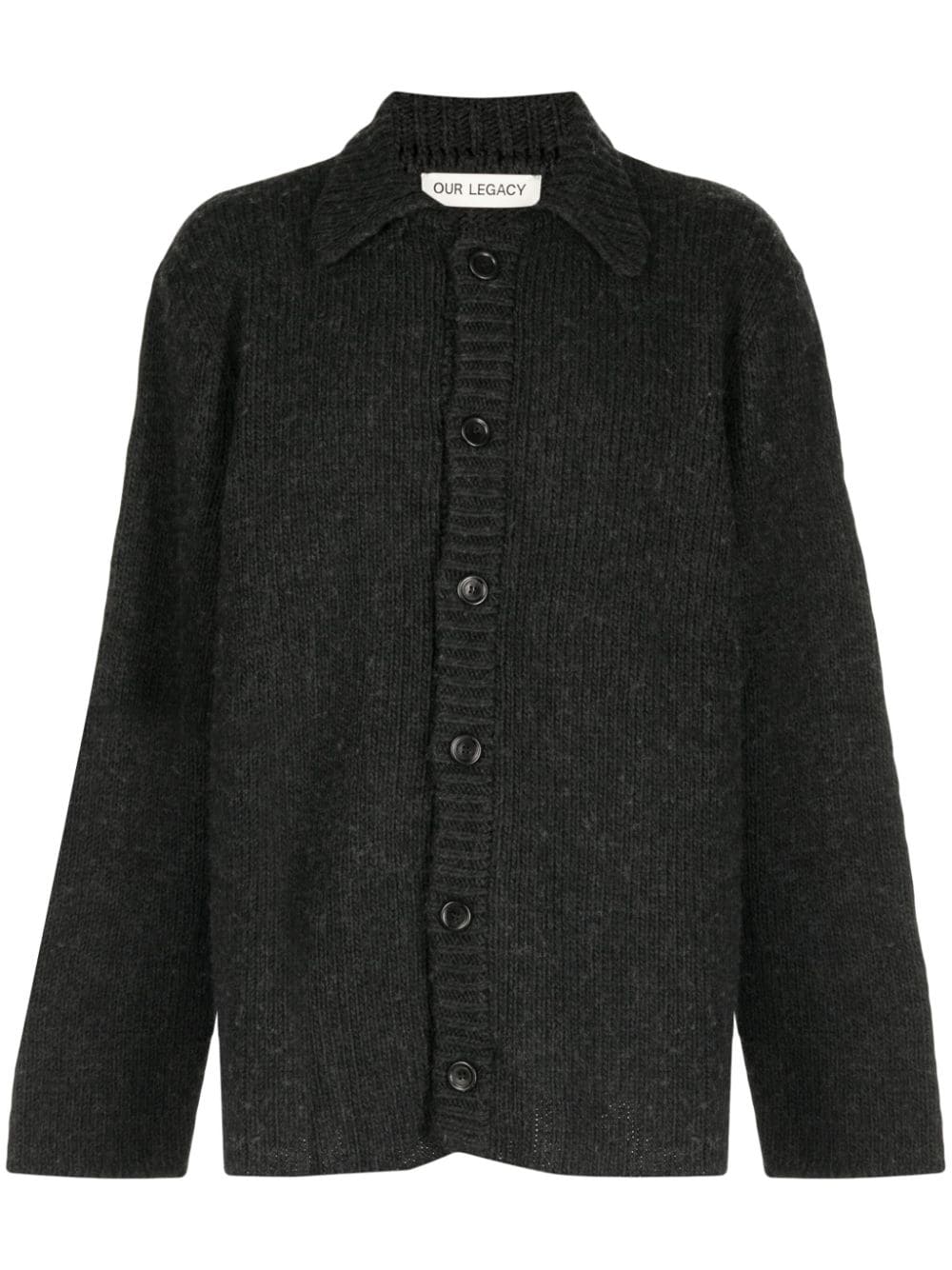 OUR LEGACY BRUSHED LONG-SLEEVE CARDIGAN
