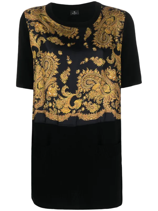 ETRO ペイズリー Tシャツ | ブラック | FARFETCH JP
