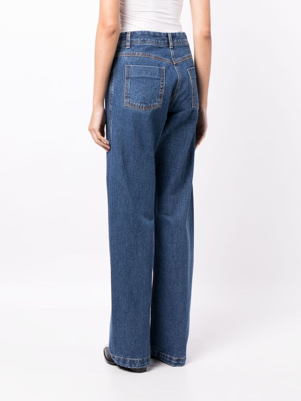 Low Classic Straight jeans Blauw