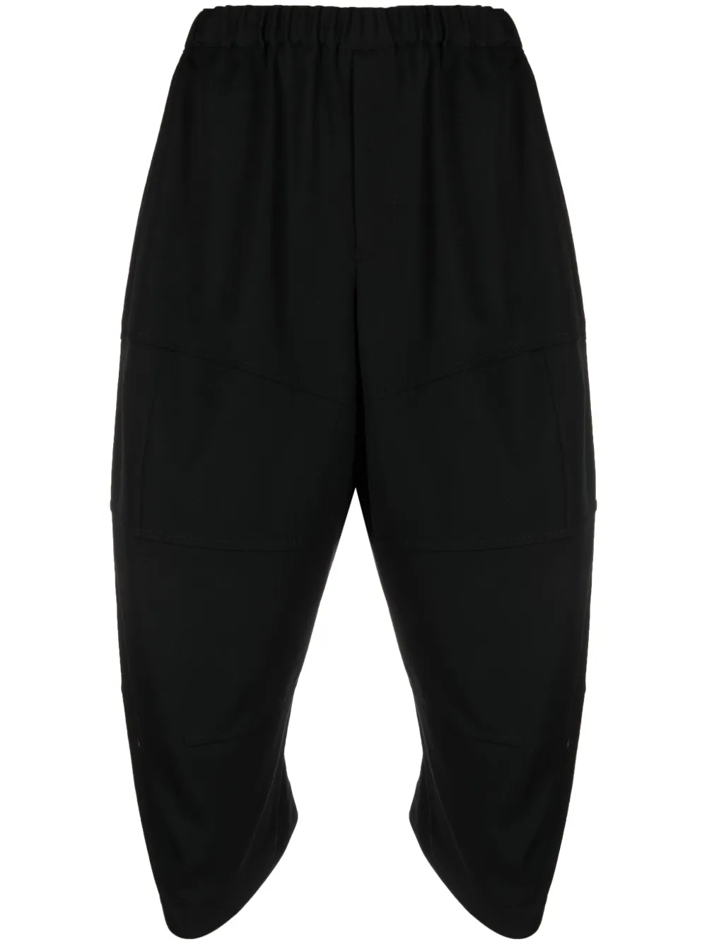 Comme Des Garçons cropped tapered wool trousers | Black | Image 1
