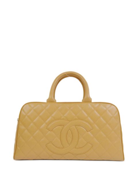 HOT SALE CHANEL 2003 diamond quilted tote bag Women